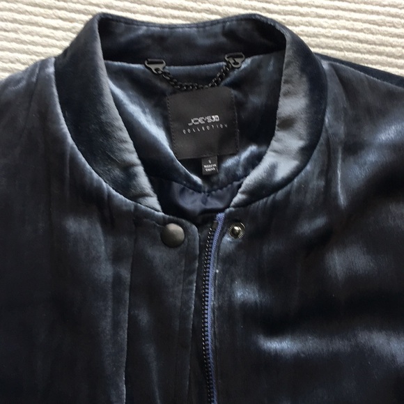 Joe’s Blue velvet bomber jacket - Picture 2 of 4